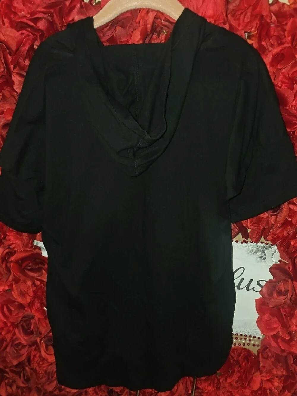 Justice black knit